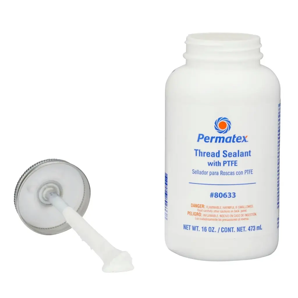 Thread Sealant with PTFE/Teflon [16oz Brush Top Bottle] (Permatex)