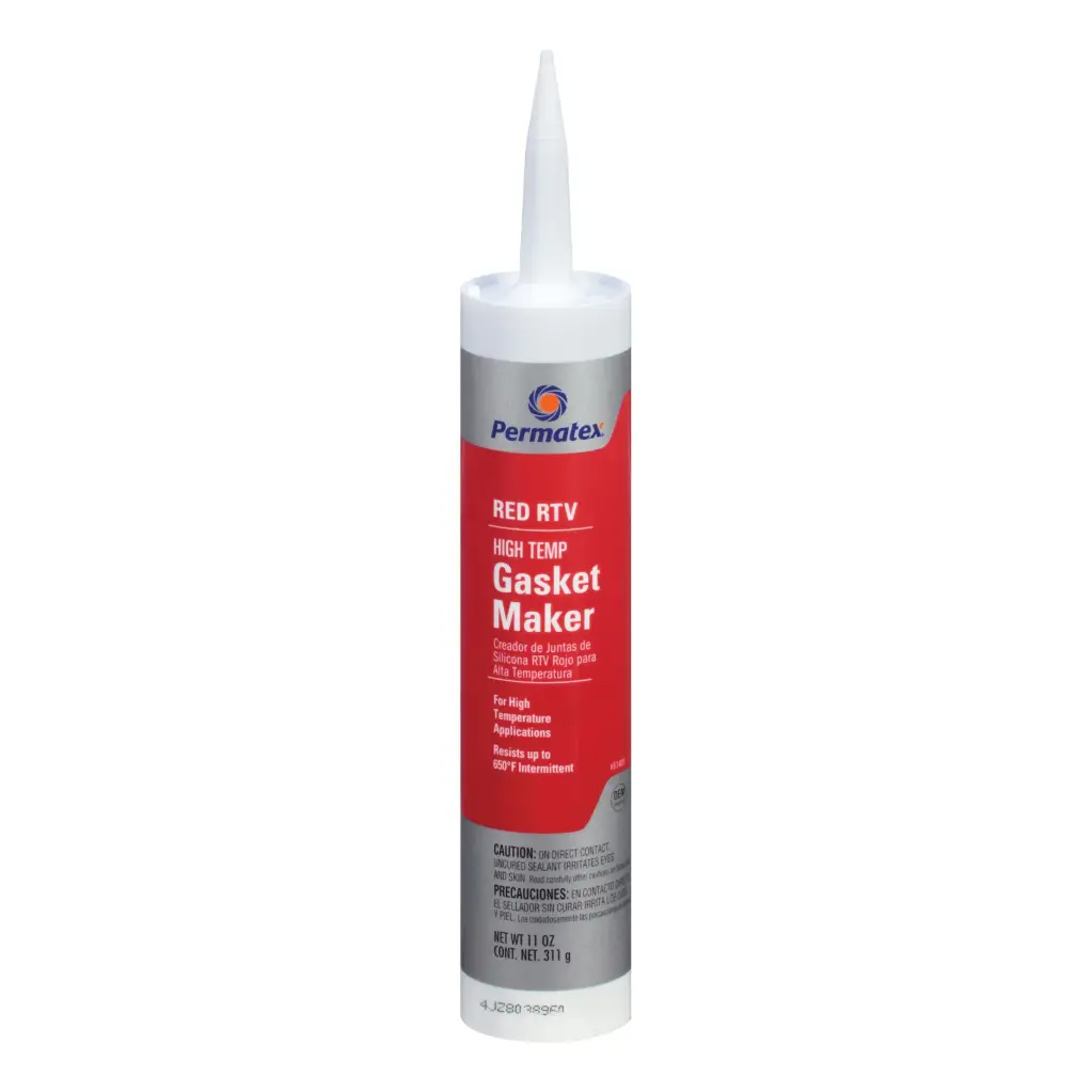 Red RTV High-Temp Silicone Gasket Maker [11oz Caulking Tube] (Permatex)