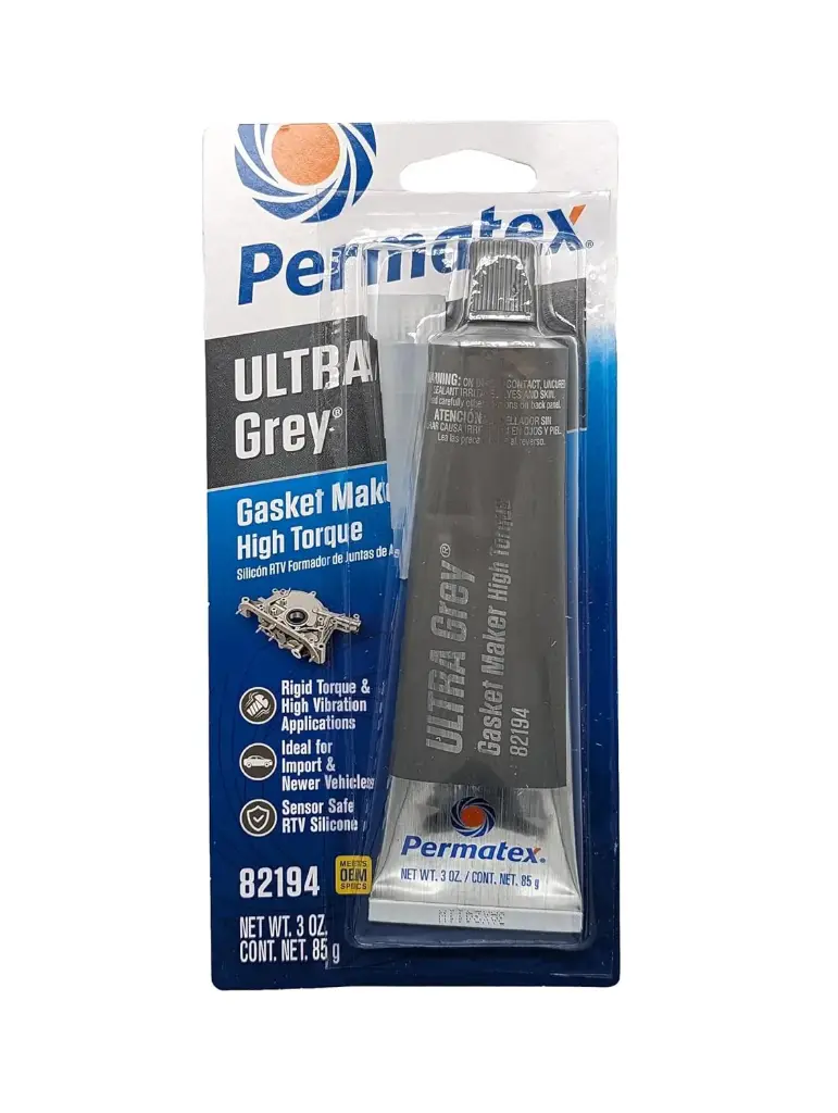 Ultra Gray High Torque Gasket Maker RTV Silicone [3oz Squeeze Tube] (Permatex)