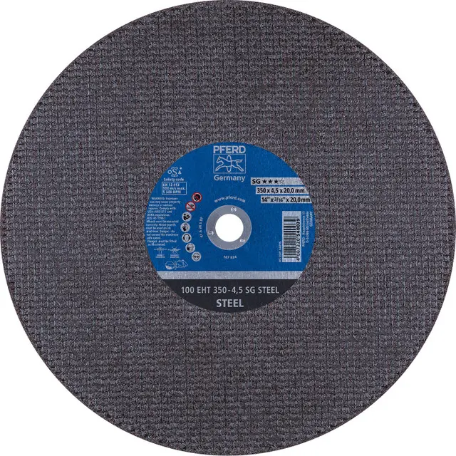 14" X 3/16" X 20mm Arbor Portable High Speed Cut-Off Wheel Type 1 (Pferd)