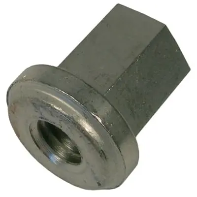 3/8" Group 31 Battery Hex Stud Nut Stainless Steel
