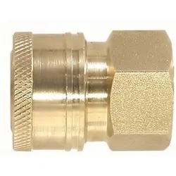 3/4" Pressure Washer Thru-Coupler 3/4" Female Thread Brass
