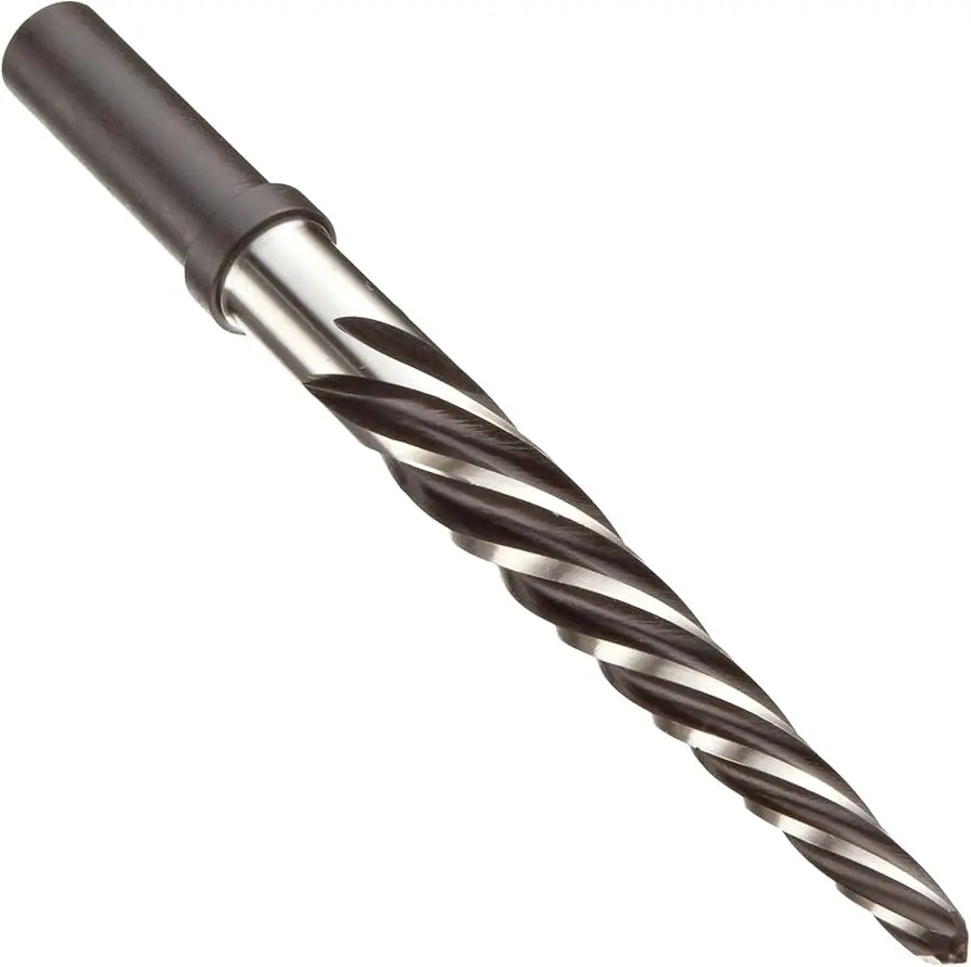 11/16" Spiral Construction Tapered Reamer W/1/2" 3-Flat Shank HSS