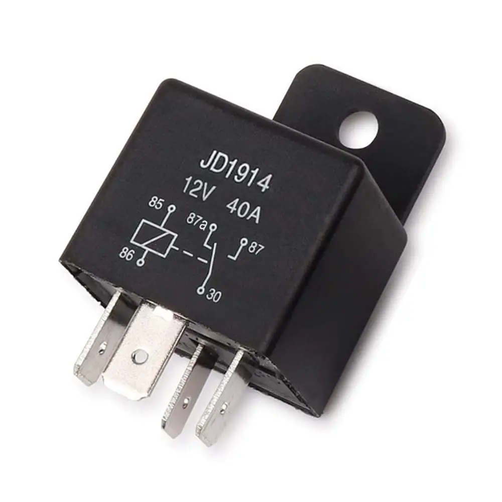 12V SPDT 30/40A 5 Terminal Bracket Mount Relay [JD1914]