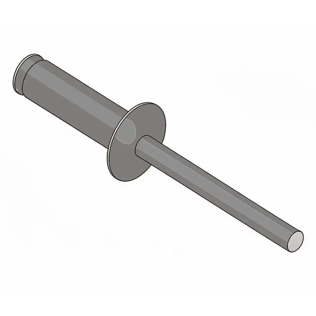 3/16" Dia. 1/4"-3/8" Grip [All Steel] Dome Head Blind Rivet