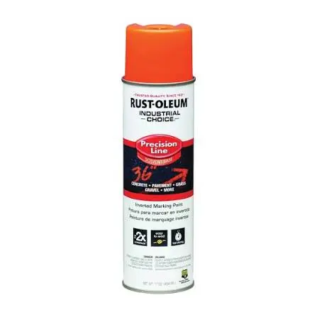 Fluorescent Orange Marking Paint Solvent Based (Precision/Rustoleum)