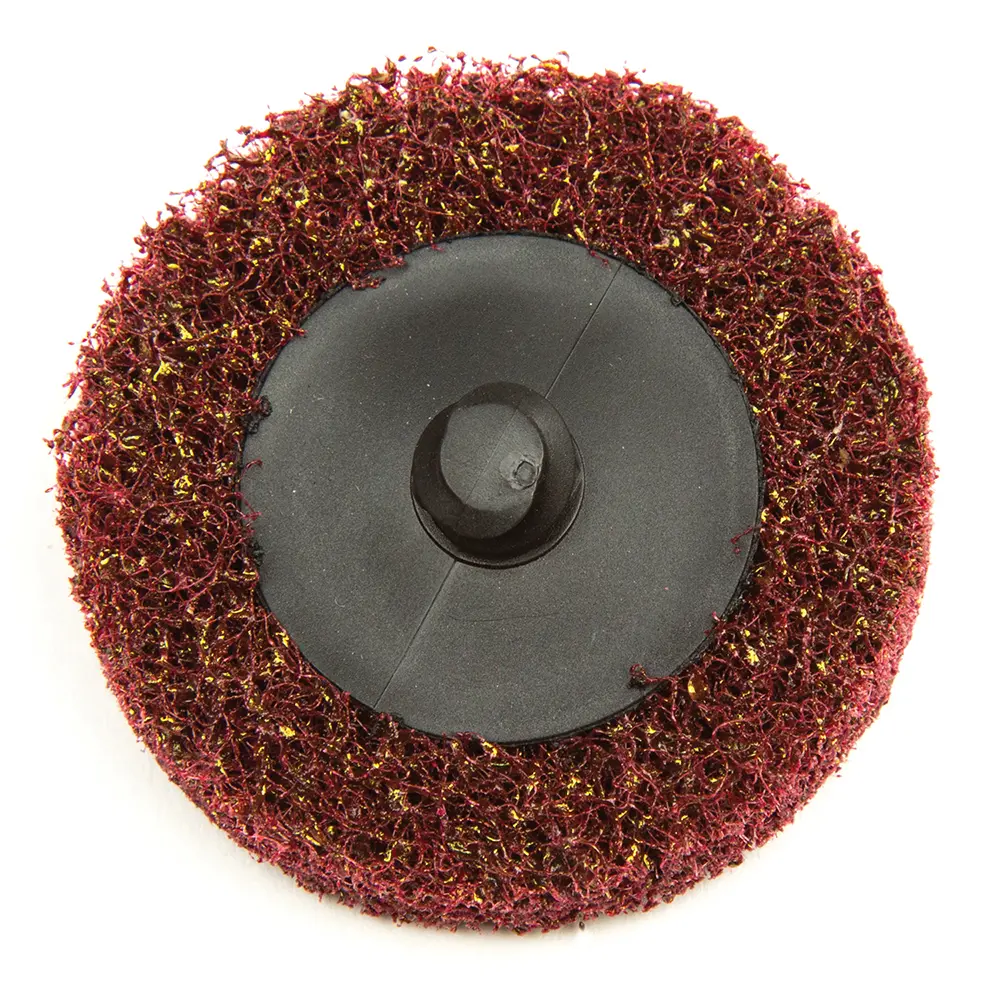3" Maroon/Medium Shur-Brite Roloc Type R Surface Conditioning Disc