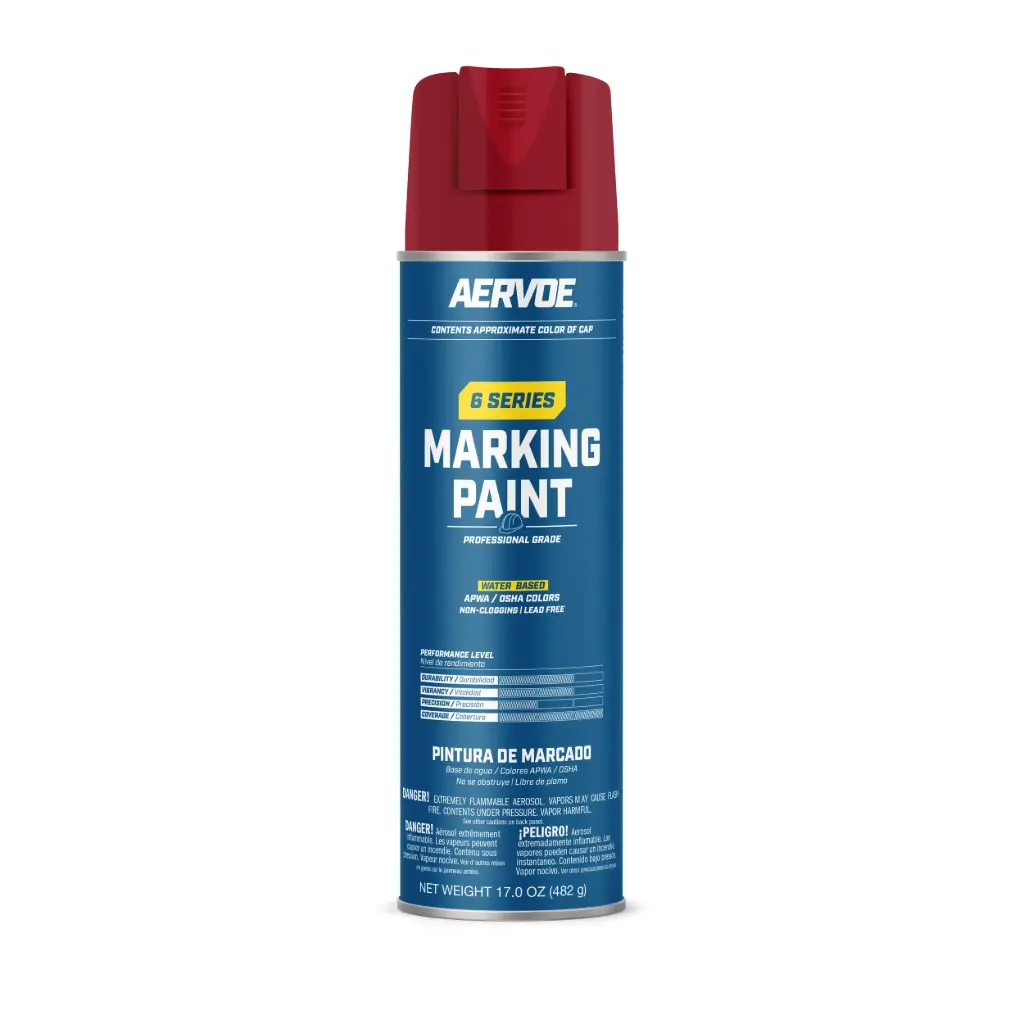 Safety Red Water Based Marking Paint 17oz. (Seymour/Aervoe)