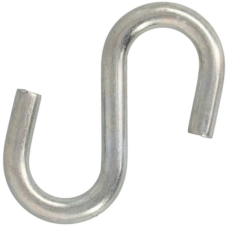 .105 X 1" S-Hook Steel ZP