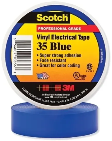 Scotch 35 Electrical Tape 3/4" X 66FT. (Blue)
