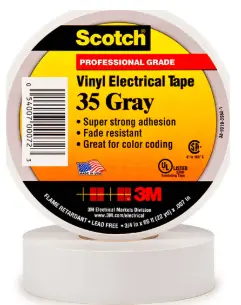 Scotch 35 Electrical Tape 3/4" X 66FT (Gray)