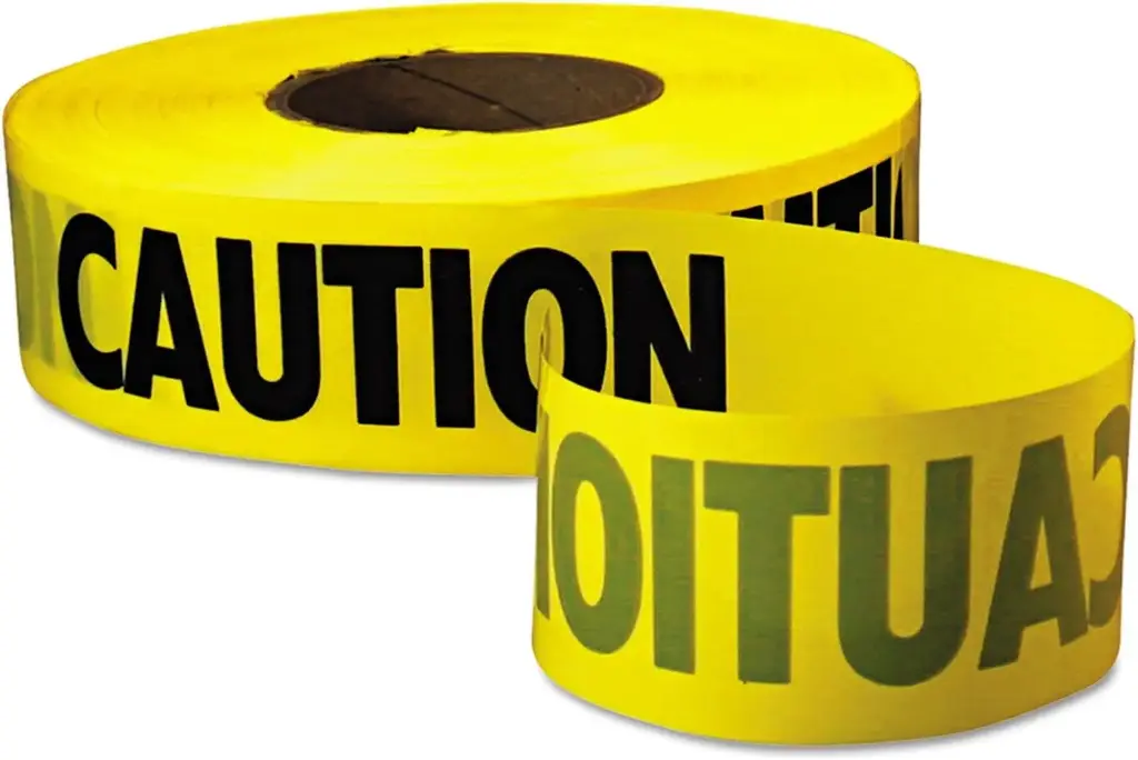Yellow Caution Tape 3" X 1000' 3 mil