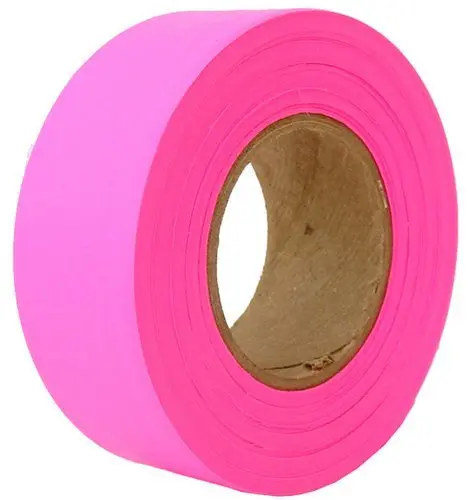 Pink Fluorescent Flagging Tape 150Ft X 4mil