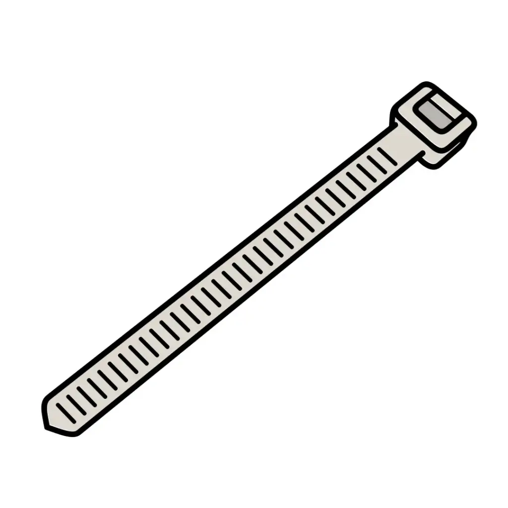 7"-50Lb Tie Wrap Natural (100Pk) #MS3367-1-9