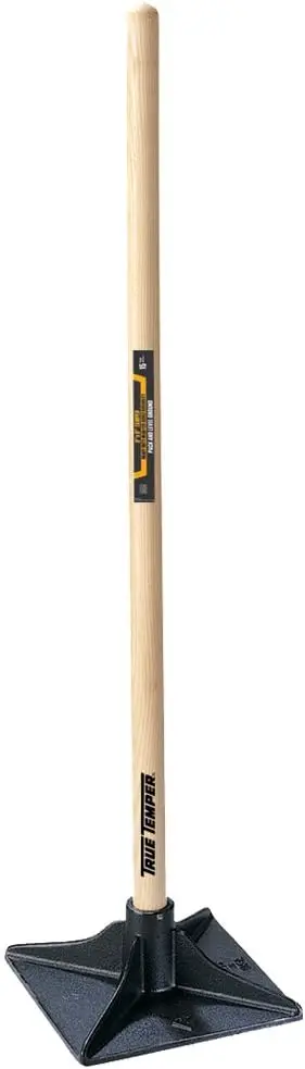 8" X 8" Wood Handled Tamper (True Temper)