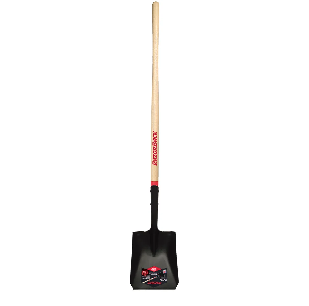 Square Point Shovel W/Rolled Step (RAZORBACK/Union)
