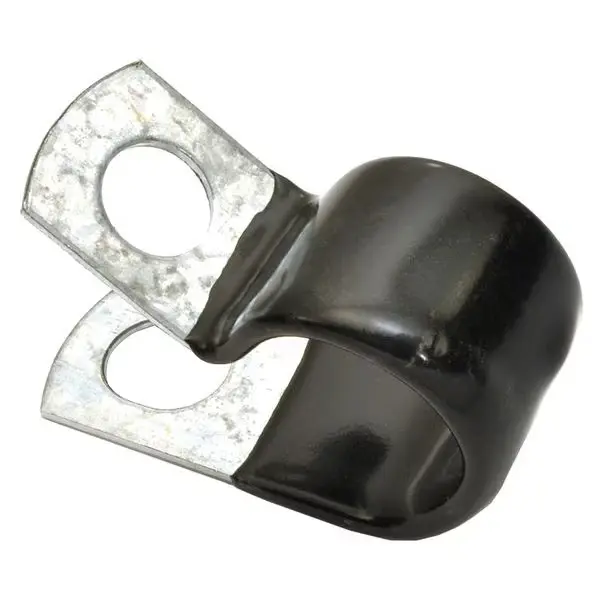 5/16" Vinyl Coated 3/4" Wide Galvanized Steel Clamp [13/32" Mounting Hole]