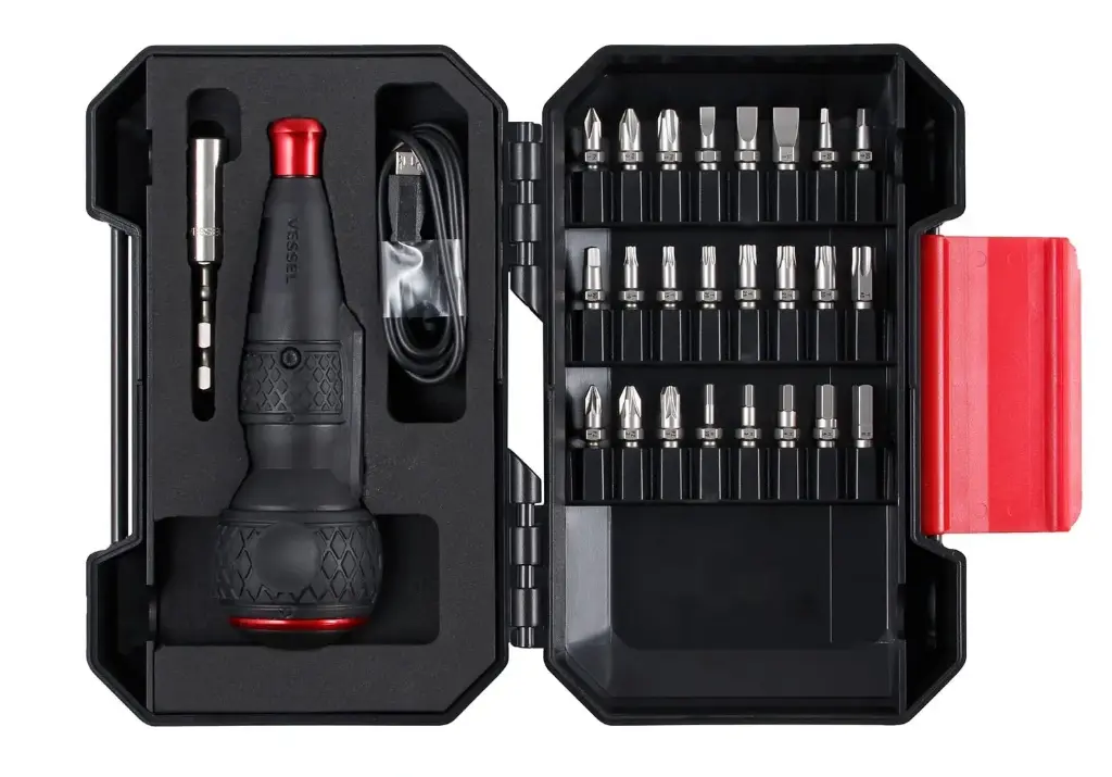 eASSIST High Torque Power/Manual Rechargeable Screw Driver W/25pc Bit Set (Vessel)