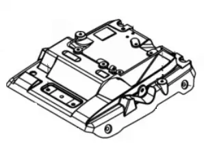 Top Plate/Bracket [Yellow] (Wacker Neuson)