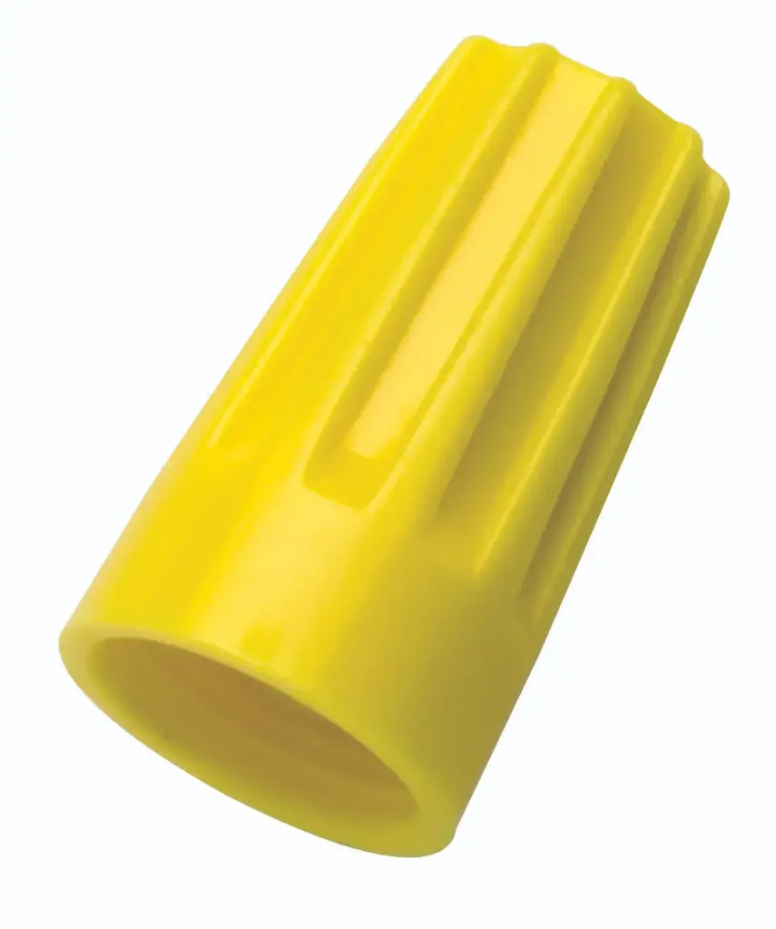 Yellow 22-10Ga Non-Winged Wire Nut [Min. 3 #20  Max. 2 #12] 600V