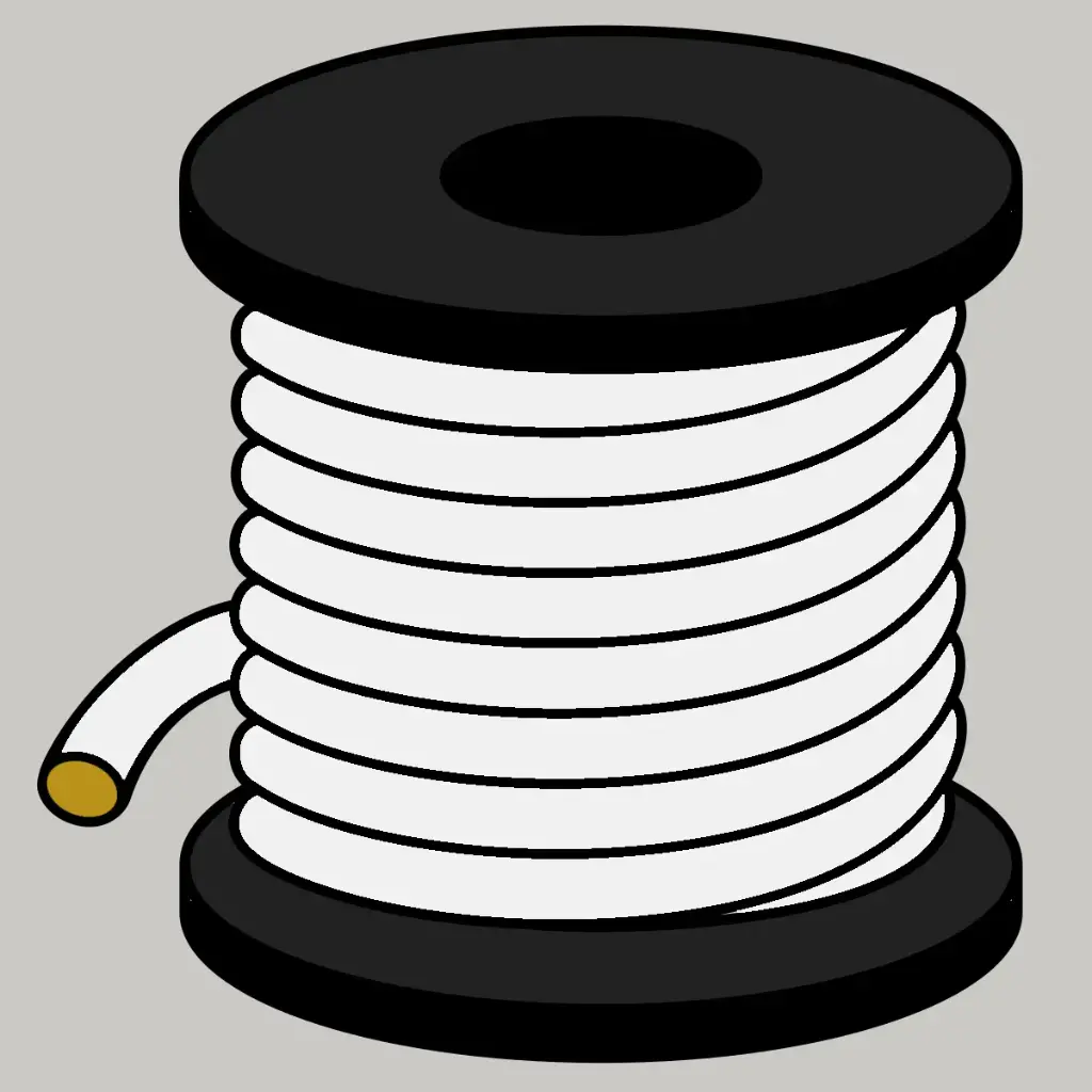 10 GA. Primary Wire (White 100')