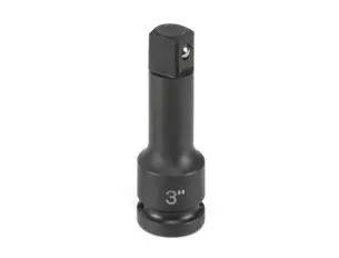 3" Long 1/2" Dr. Impact Extension Socket W/Friction Ball (Grey Pneumatic)