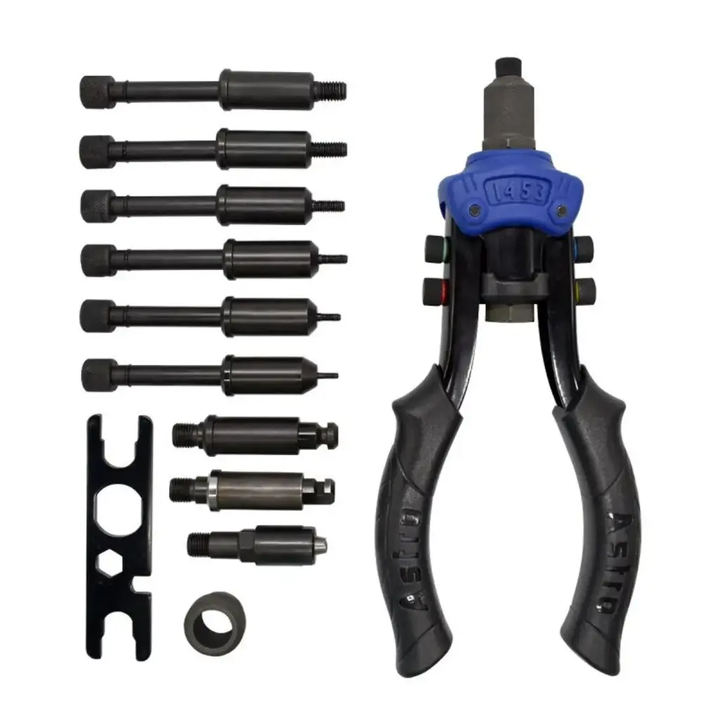 Combination Rivet Nut & Pop Rivet Setter Kit [Blind Rivets 3/32" to 1/4" / Rivet Nuts M5 to M8 & #10-24 to 5/16-18"] (Astro)