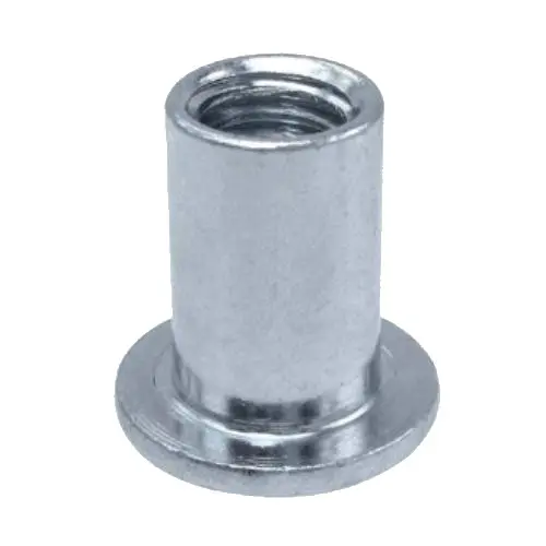 1/4"-20 MRN Flat Head Steel Smooth Rivet Nuts 0.02"-0.08" Grip (Marson)