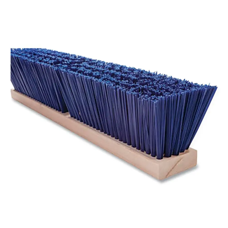 Blue 24" No.64 Line Floor Brush Broom Head [Wood Block] (Magnolia) *Requires FX Handle