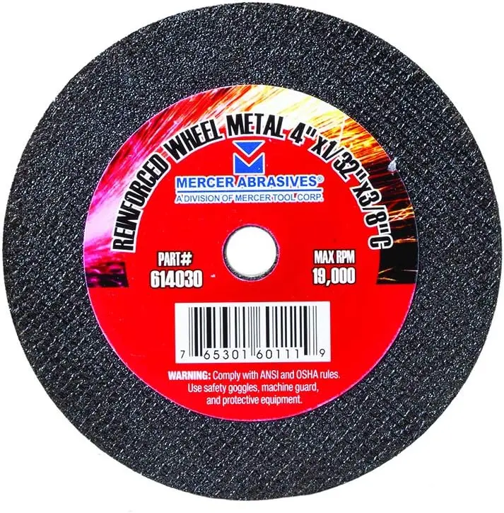 4" X 1/32" X 3/8" Arbor Cutoff Disc (Mercer)
