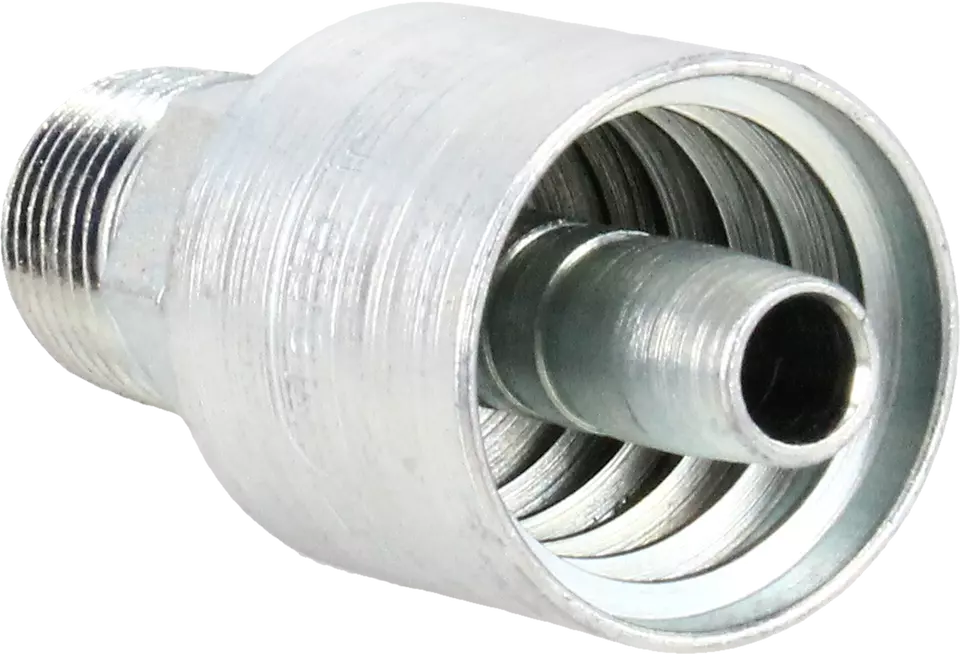 -06 Hose to -04 Rigid Male NPTF W-Style Hydraulic Fitting