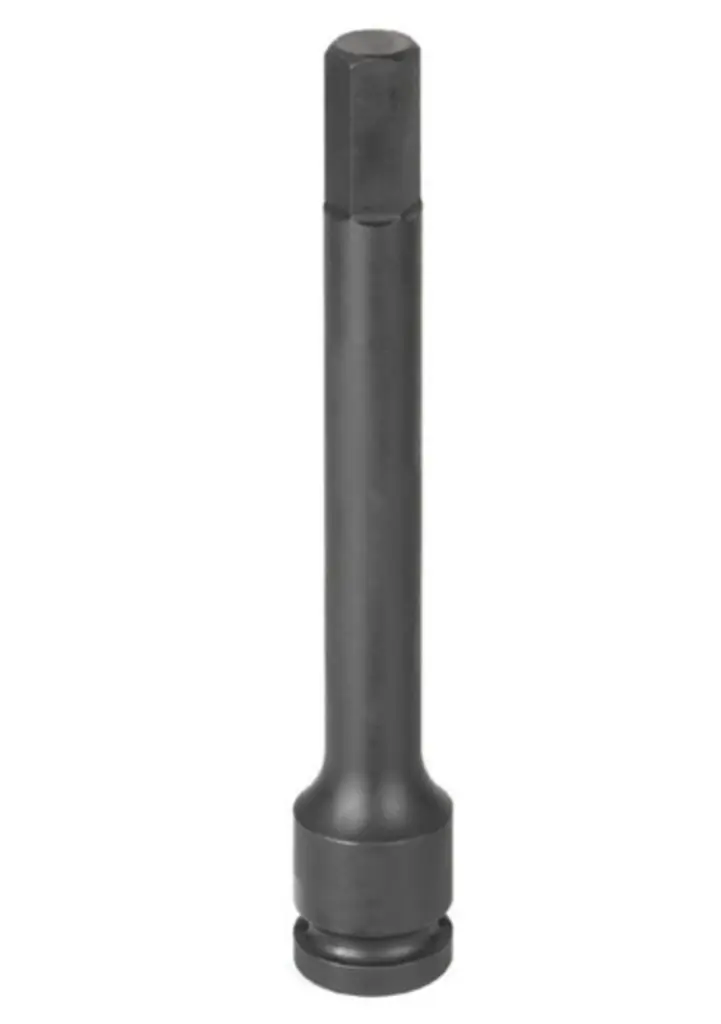 1/4" Hex Driver 4" Long Impact Socket 3/8" Dr. (Grey Pneumatic)