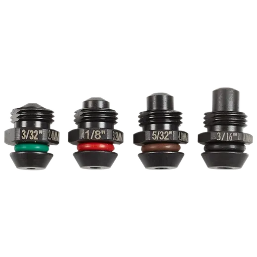 M12 Rivet Tool Retention Nose Pieces [3/32, 1/8, 5/32 & 3/16] (Milwaukee)