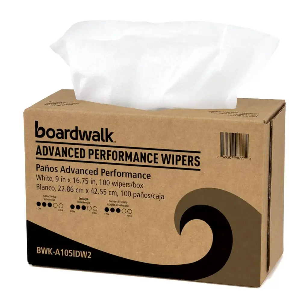 White Advanced Performance Wipers [100pk] (Boardwalk)