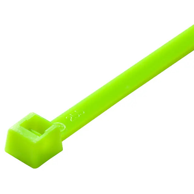7"-50Lb Tie Wrap Fluorescent Green (100Pk)