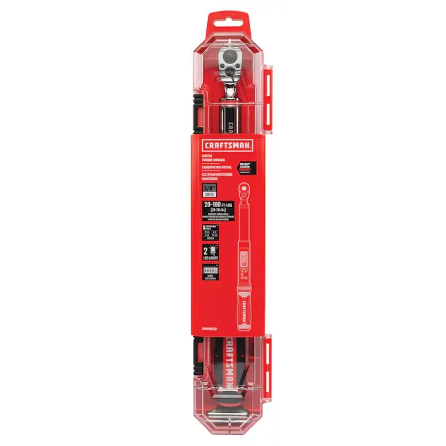 3/8" Drive Digital Torque Wrench [20ft lb to 100ft lb] (Craftsman)
