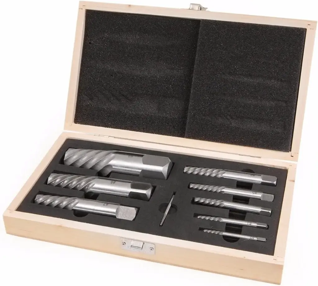 #1 to #9 Jumbo Screw Extractor Bit Set [for 3/32" to 2" & 2.5mm to 52mm]