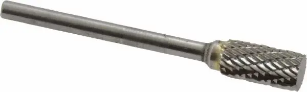 1/4" Double Cut Cylindrical Carbide Burr 1/8" Shank