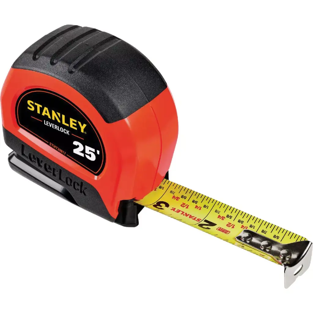 25Ft LeverLock High-Visability Tape Measure (Stanley)