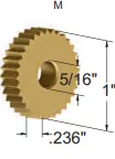 Straight Pattern Knurl Wheel 14TPI Cobalt TiN Coated Sharp Corner Edge Prep (Dorian Tool Intl) #MS-14-C-CP