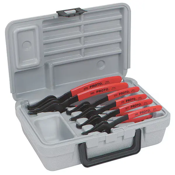 6Pc Retaining Ring Plier Set [Straight & 90°] Convertible (Proto)