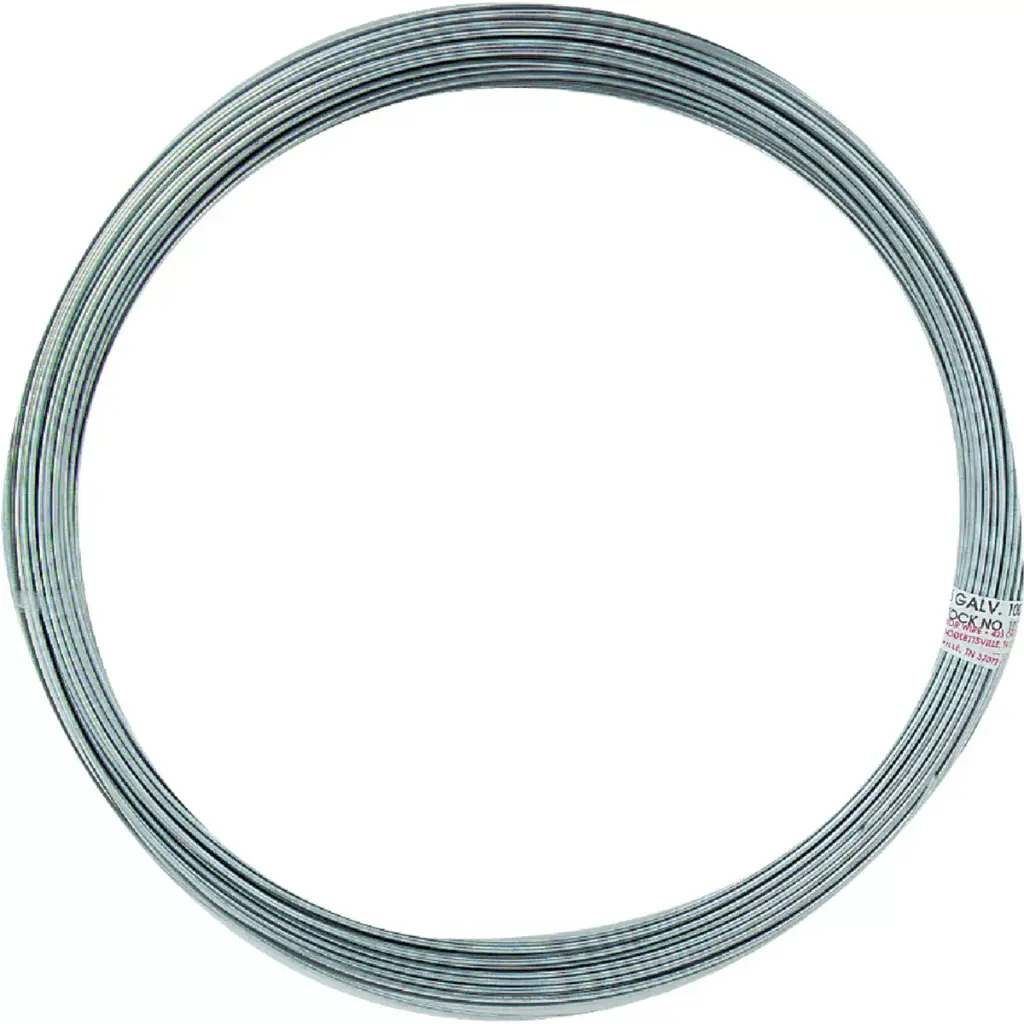 12Ga X 100Ft Solid Utility Tie Wire Galvanized Steel