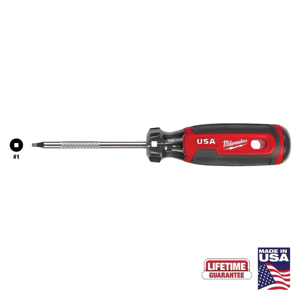 3" Square #1 Screwdriver W/Cushion Grip (Milwaukee)