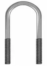 3/8"-16 X 4" X 3" Bare U-Bolt Stainless Steel