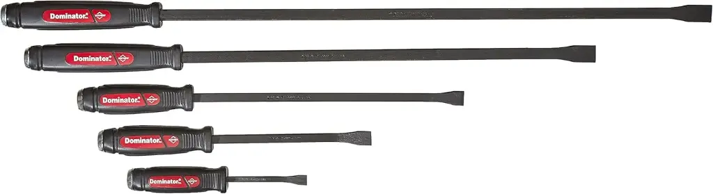 5Pc Dominator Curved Prybar Set [8"/12"/17"/25"/31"]  (Mayhew)