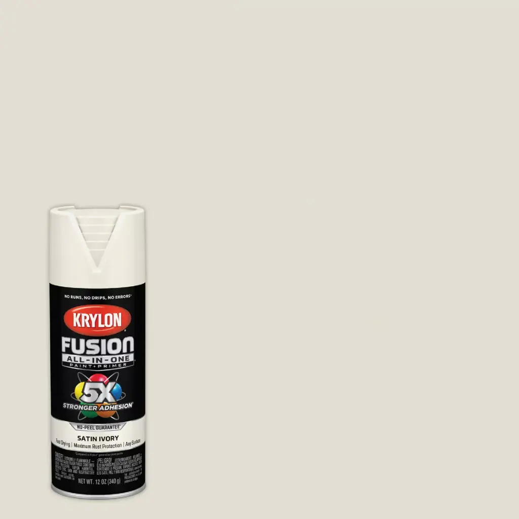 Satin Ivory All-In-One Paint & Primer (Krylon/Fusion) 