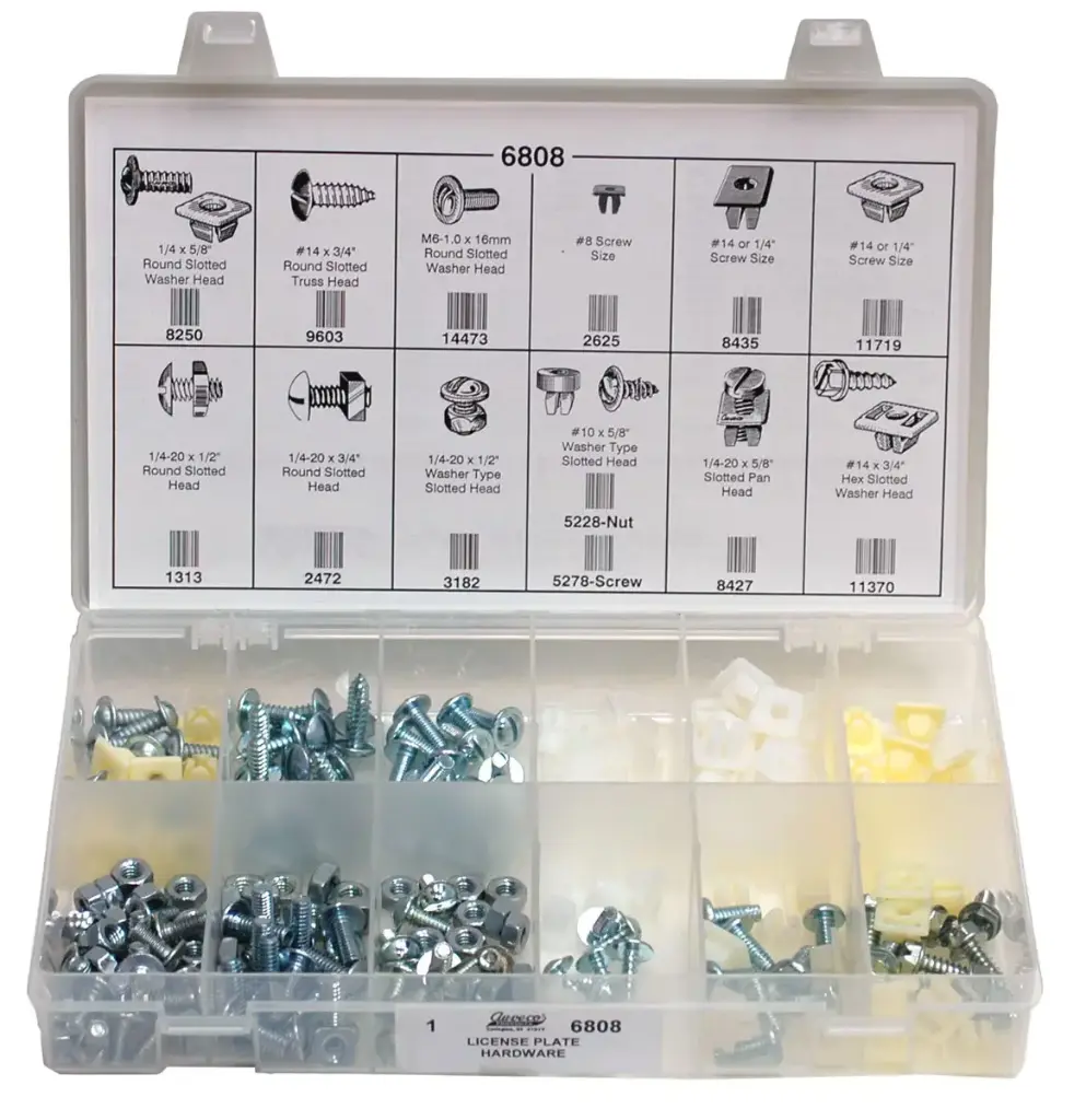 171Pc License Plate Hardware Kit (Auveco)