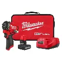 M12 3/8" Stubby Impact Wrench Kit W/[1] 5.0 High Output Battery, Charger & Case (Milwaukee)
