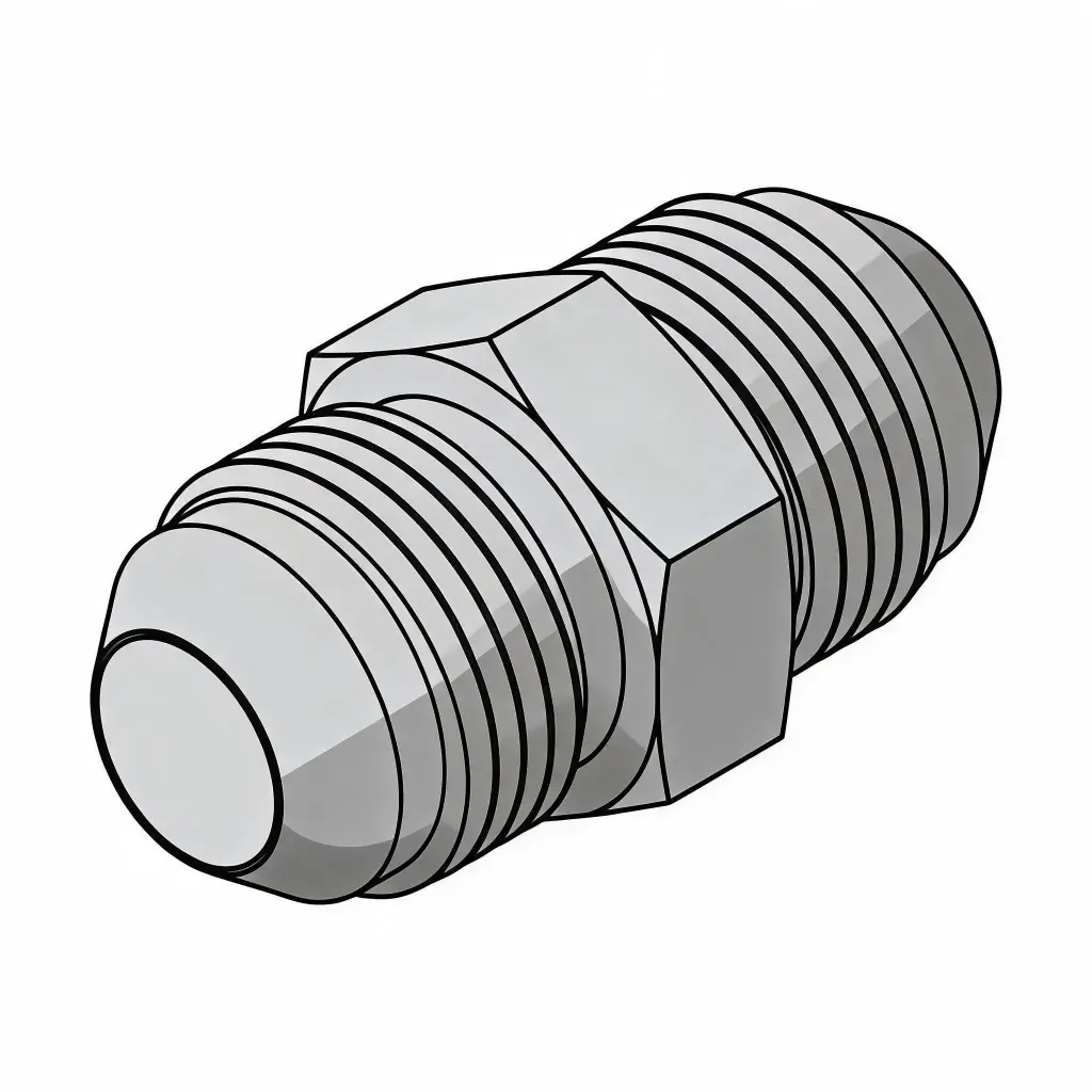 7/8" Male JIC Union Steel