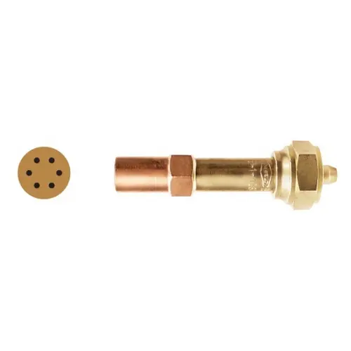 #6 Size V-Style Heating/Straightening Rosebud Tip (Uniweld)
